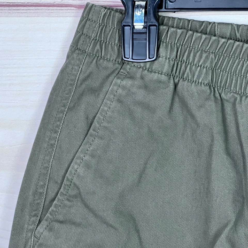 Pantalones Cortos Lands End Para Mujer 14 Verde Pull On 7" Chino Elástico Cintura Bolsillos tiro Medio Foto 3 de 4