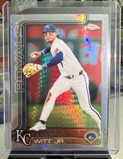 2025 TOPPS CHROME BOBBY WITT JR PRISM REFRACTOR #93🔥🔥ROYALS🔥🔥