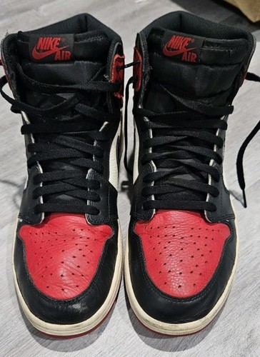 Nike Air Jordan 1 Bred Toe High Size 13 - Picture 4 of 16