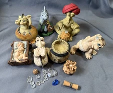 The World Of Krystonia 6 Figures - Dragons (Some Orginal Cards + Boxes) READ