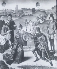 Abraham/Melchizedek, St. Pierre Altar, Dirk Bouts, Magic Lantern Glass Slid