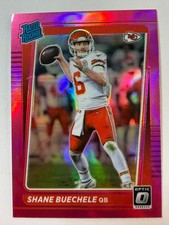 Shane Buechele 2021 Donruss Optic #298 Pink Prizm Rated Rookie Chiefs RC