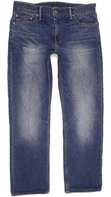 Levi's 504 Herren Jeans Blau Straight Regular Stretch W33 L29 (92143)
