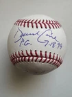 David Cone Joe Girardi NY Yankees Autographed Official Major League Baseball