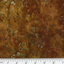 QUILTER'S BATIK 45-inch BTY 100 Cotton Shades of Browns Rust