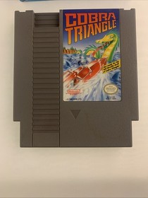 Cobra Triangle (NES, 1989) CIB w/Box and Manual Cleaned Tested RARE