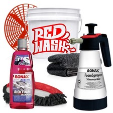 SONAX Autoreinigungs Set Deluxe - Autoshampoo + Wascheimer 3,5GAL + Trockentuch
