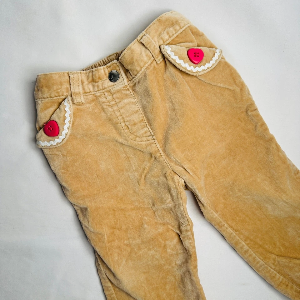 Pantalones de pana Y2k Gymboree Holiday Gingerbread Hombre Talla 12-18 meses Foto 2 de 4