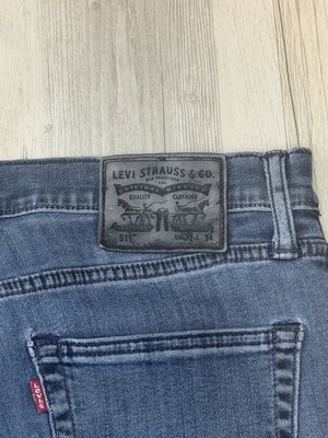 Levi s 511 Jeans W32 L34 Herren Slim Fit Stretch Dunkelblau Top Zustand
