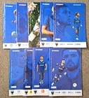 x9 AFC WIMBLEDON 2025/26 HOME PROGRAMMES: BURTON/WIGAN/STEVENAGE/BOLTON/LUTON