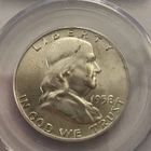 1958-D PCGS MS64 Franklin Half Dollar, Nice US Silver Coin, 90% Silver
