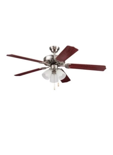 Seasons (269808) 52” Arena LED Brushed Nickel Reversible 5-Blade Ceiling Fan New