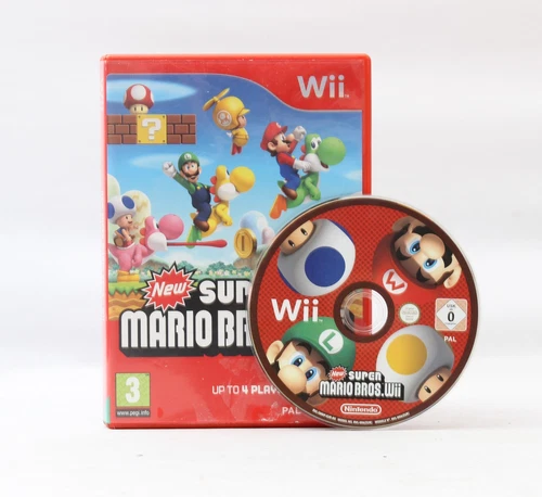 New Super Mario Bros Nintendo Wii Video Game (A) 