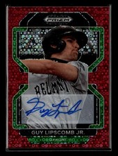 2022 Prizm #PDP151 Guy Lipscomb Jr. Base Autographs Red Donut Circles #/99