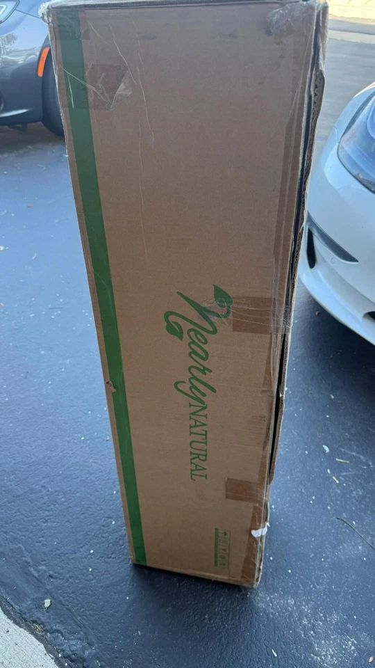 Nearly Natural 8ft. Slim Green Mountain Pine Artificial Christmas Tree 400 Light - Image 4 of 4