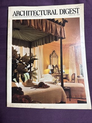 Vintage Architectural Digest Magazine March 1982