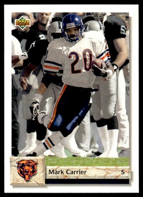 1992 Upper Deck Mark Carrier Chicago Bears #202