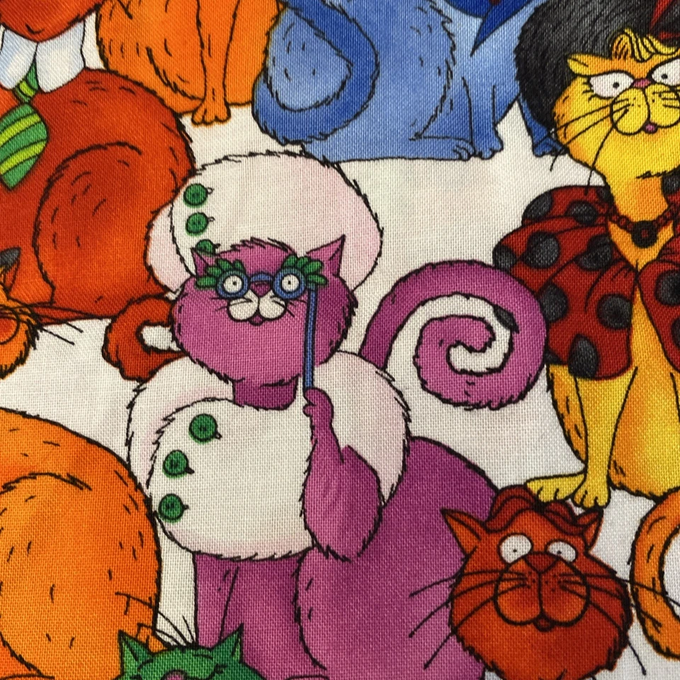 Ткань Timeless Treasures от Partick Lose Sophisticats на белом 100% хлопке BTHY - Изображение 4 из 4