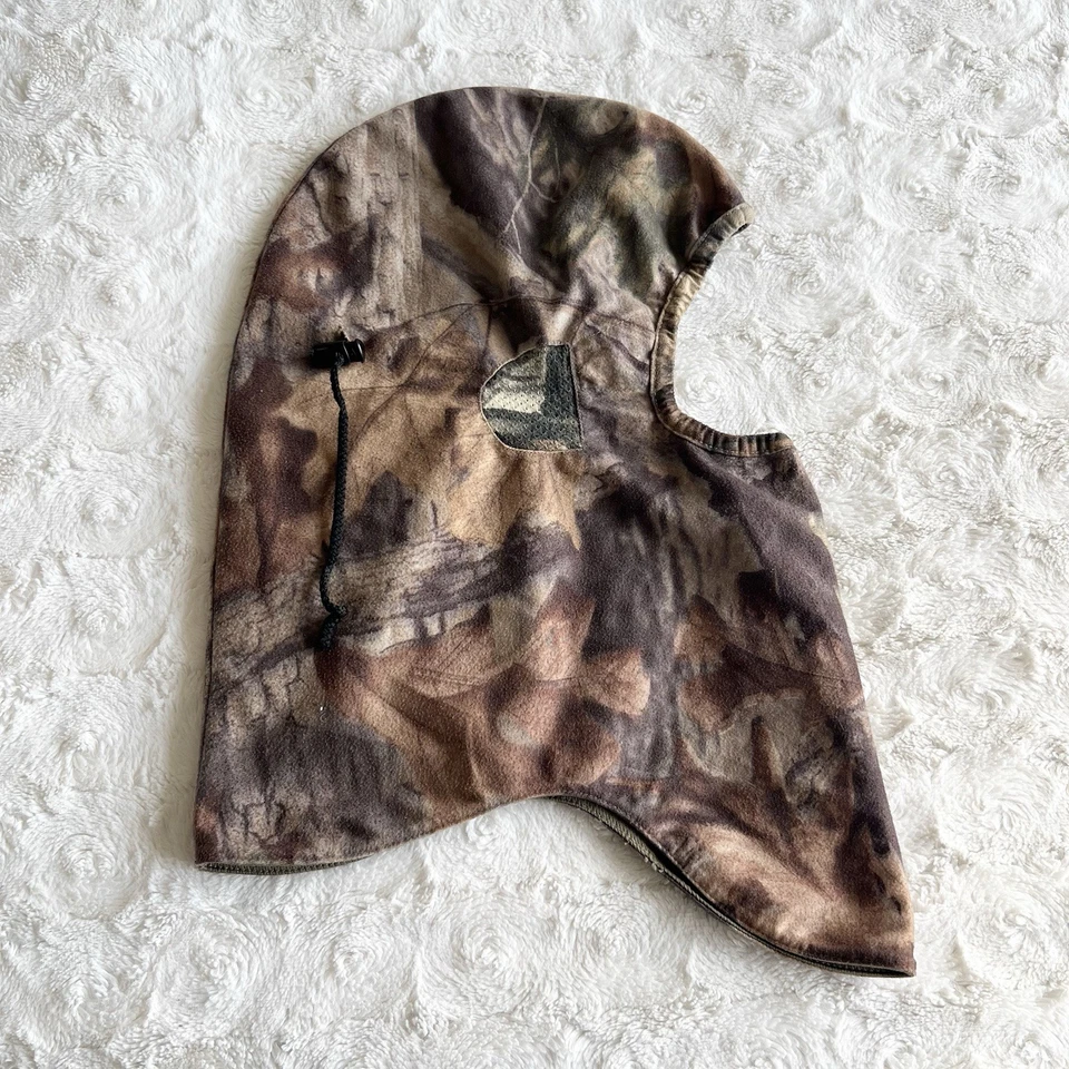 Vintage Cabelas Balaclava Ski Mask Adult OS Brown Camo Outdoor Timber Hunting - Image 4 of 4