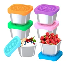 6Packs Snack Containers for Kids Leak Proof Small Food Storage Container  6oz