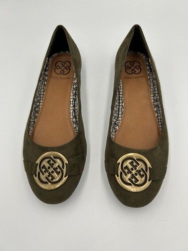 Daisy Fuentes Womens Brown Round Toe Casual Slip On Ballet Alessia Shoe Sz 8 - Picture 1 of 6
