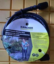 25FT 1/4-inch High Pressure Washer Hose with Adapter,3000PSI Extension Hose f...