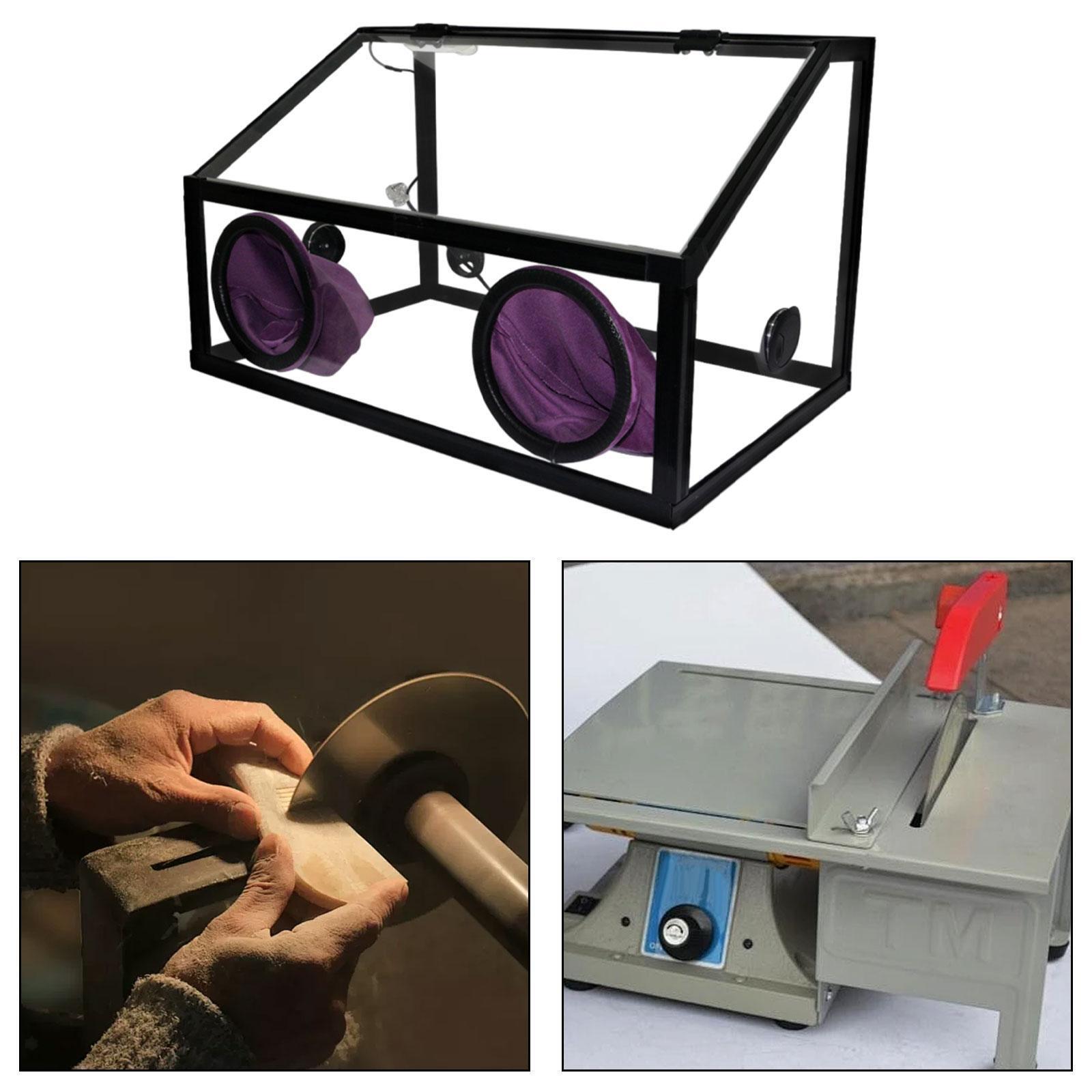 Dust Cage Electric Dust Hood Enclosed Grinding Table Polisher Buffing