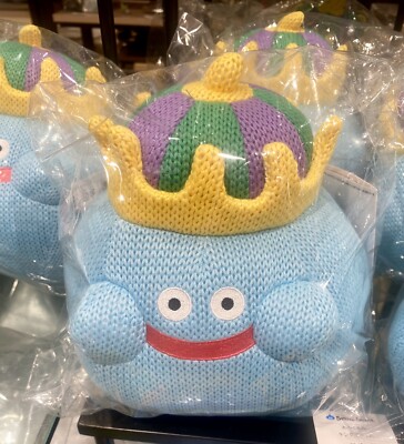 Square Enix Dragon Quest Smile Slime Knitting Plush Amigurumi King Slime New JP