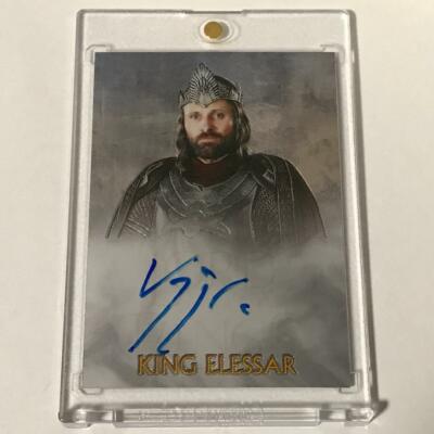 Topps Lord of the Rings Aragorn King Sign Card Viggo Mortensen  Autograph