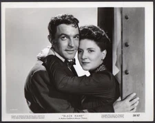 GENE KELLY & TERESA CELLI Italian actress BLACK HAND Vintage Orig Photo CREASED