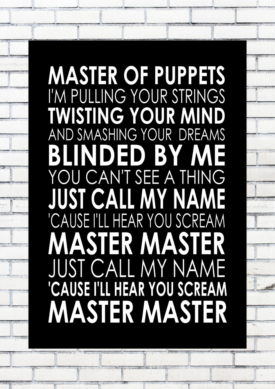 Master Of Puppets Lyrics