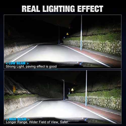 76000LM CSP LED Headlight Bulbs Kit Hi/Lo Beam 160W Super Bright 6000K White X2 - Picture 5 of 17