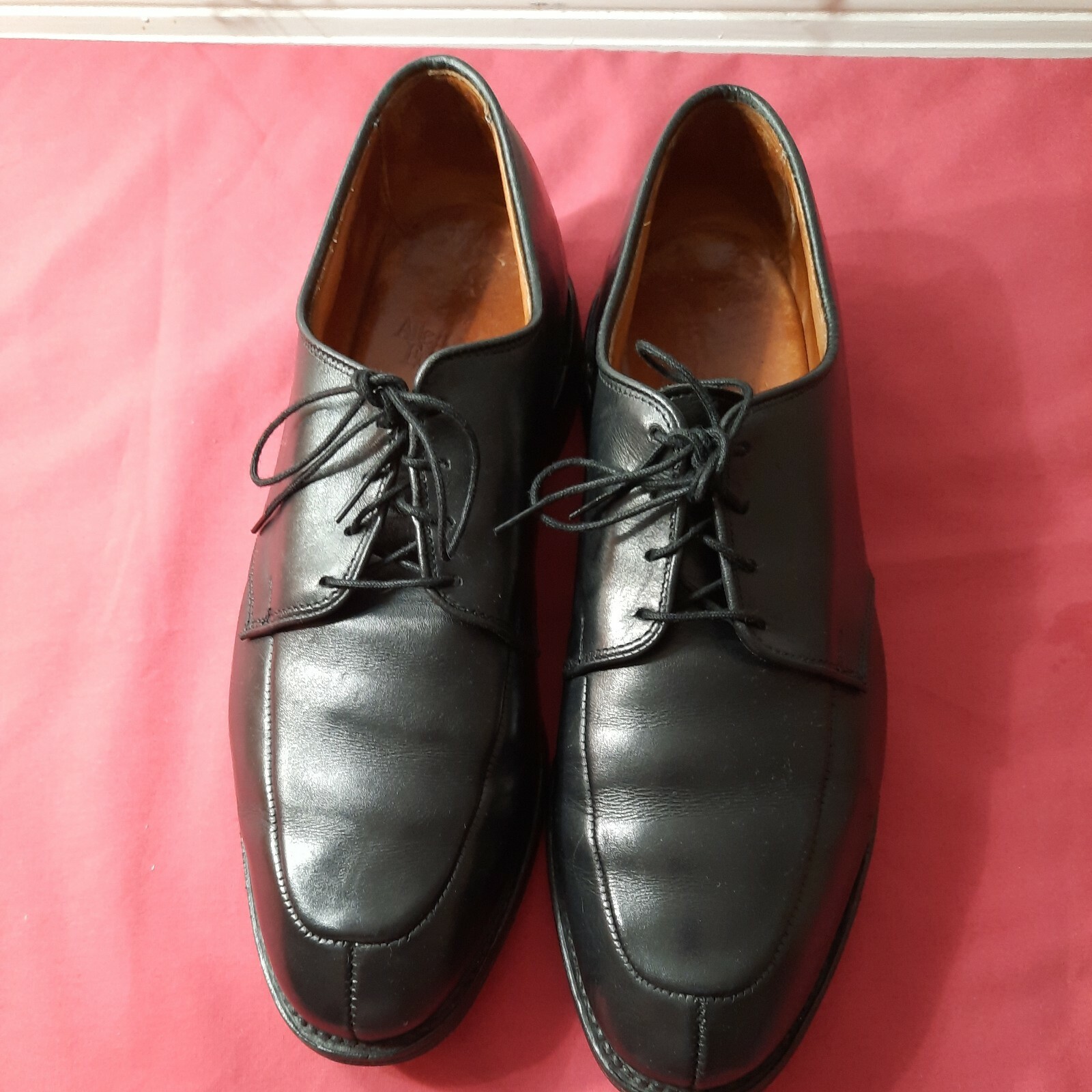SAOLA Scarpe eleganti Oxford Allen Edmonds Kennett 9504 pelle nera punta spaccata 9 5D