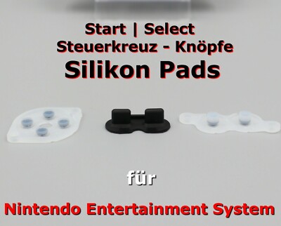   Ersatz Silikon Pads für Nintendo System Controller - NES Knöpfe Start Select