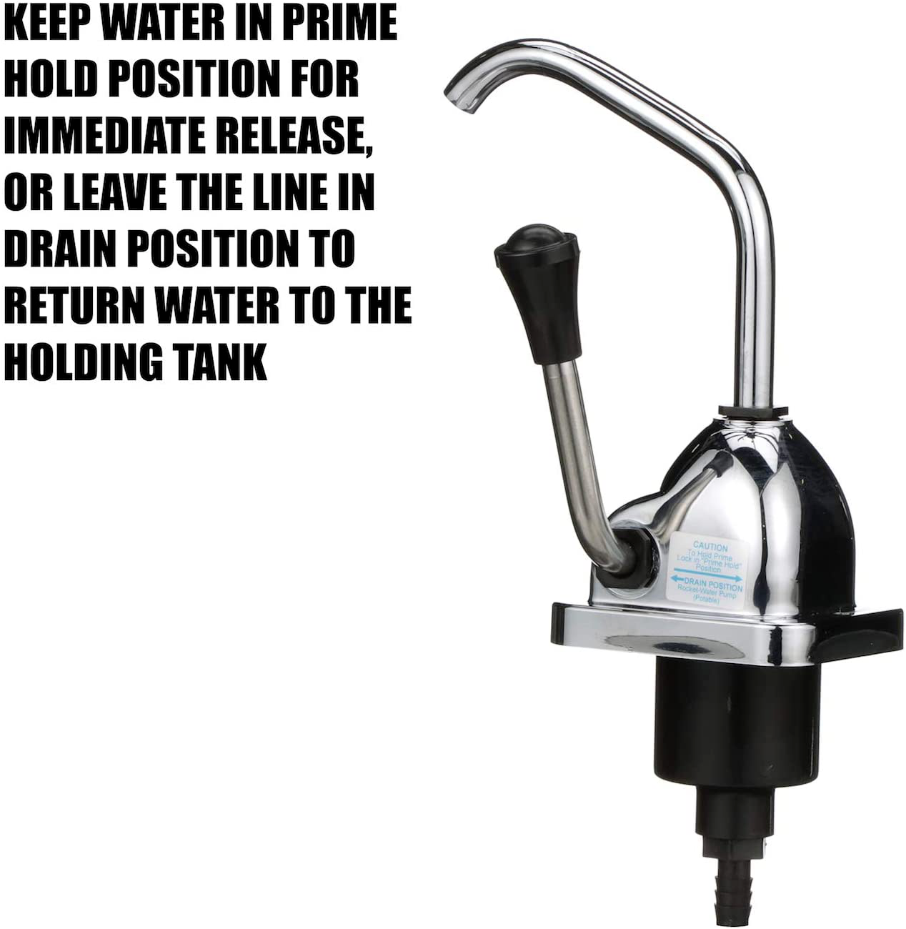 Camper Trailer Rv Home Sink Chrome Hand Pump Faucet Tool Water Kitchen