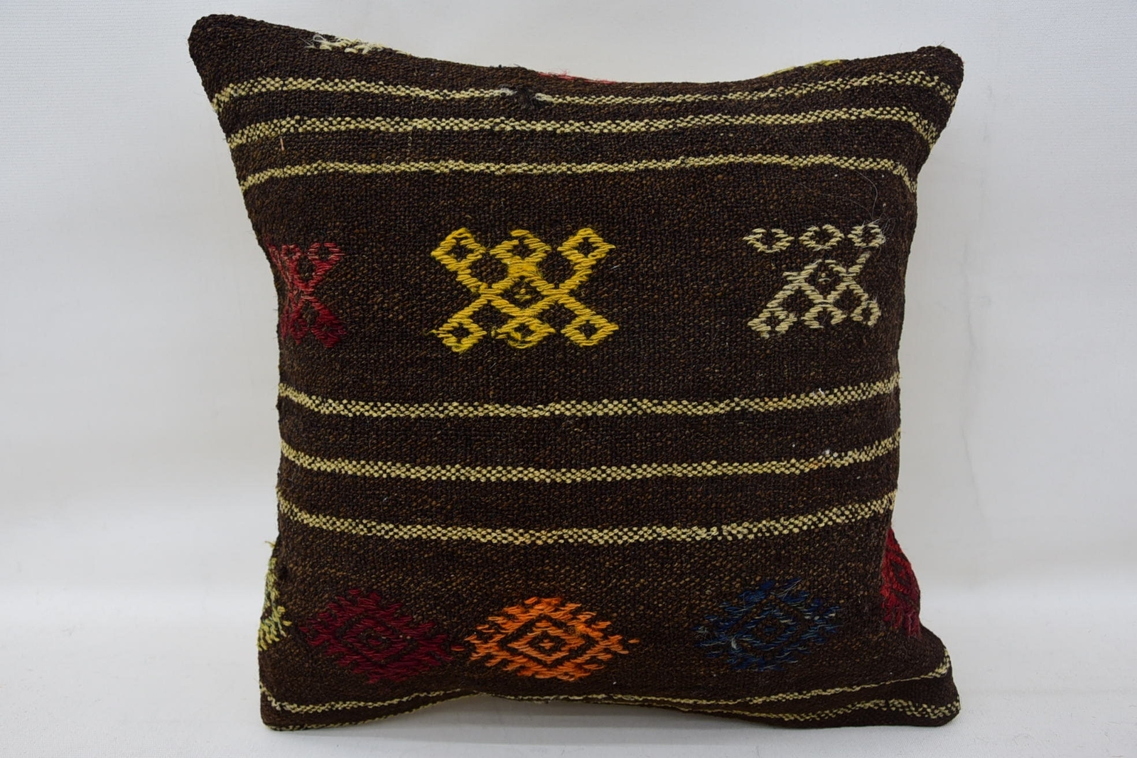 Turkish Kilim Pillow, Antique Pillows, 14