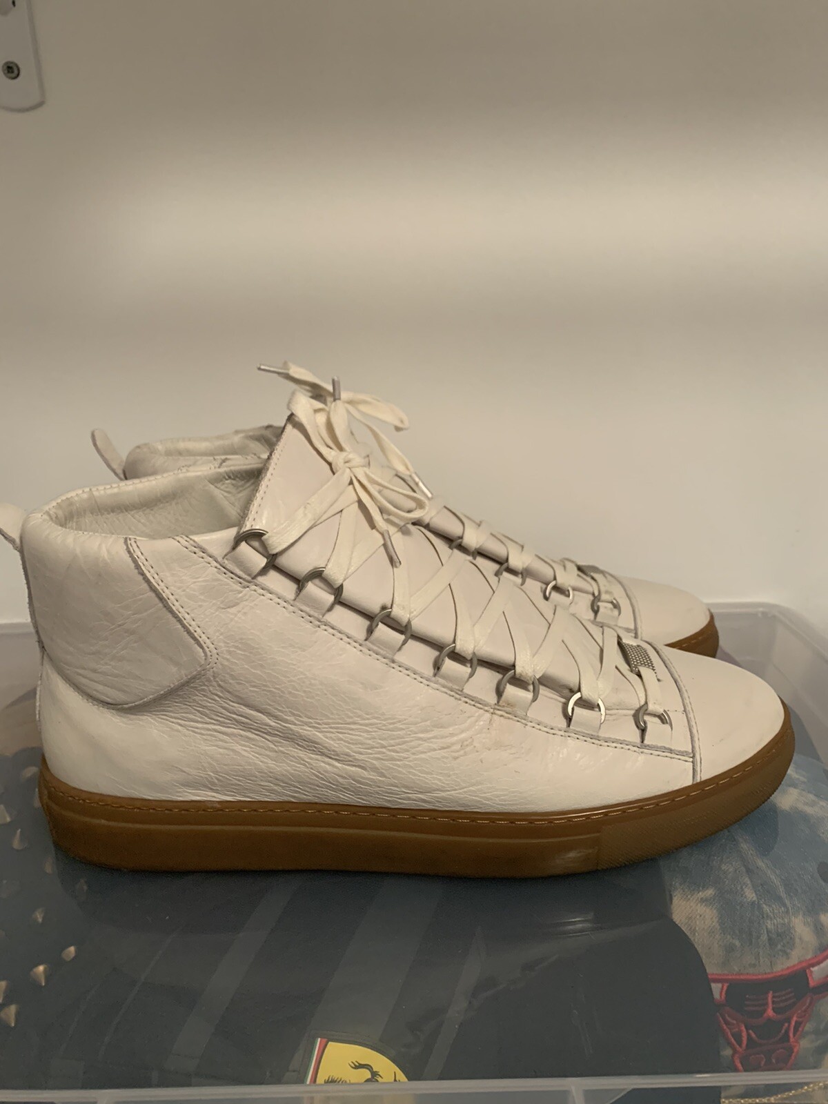 Balenciaga Suede High Arena Beige and brown Sneaker S… - Gem