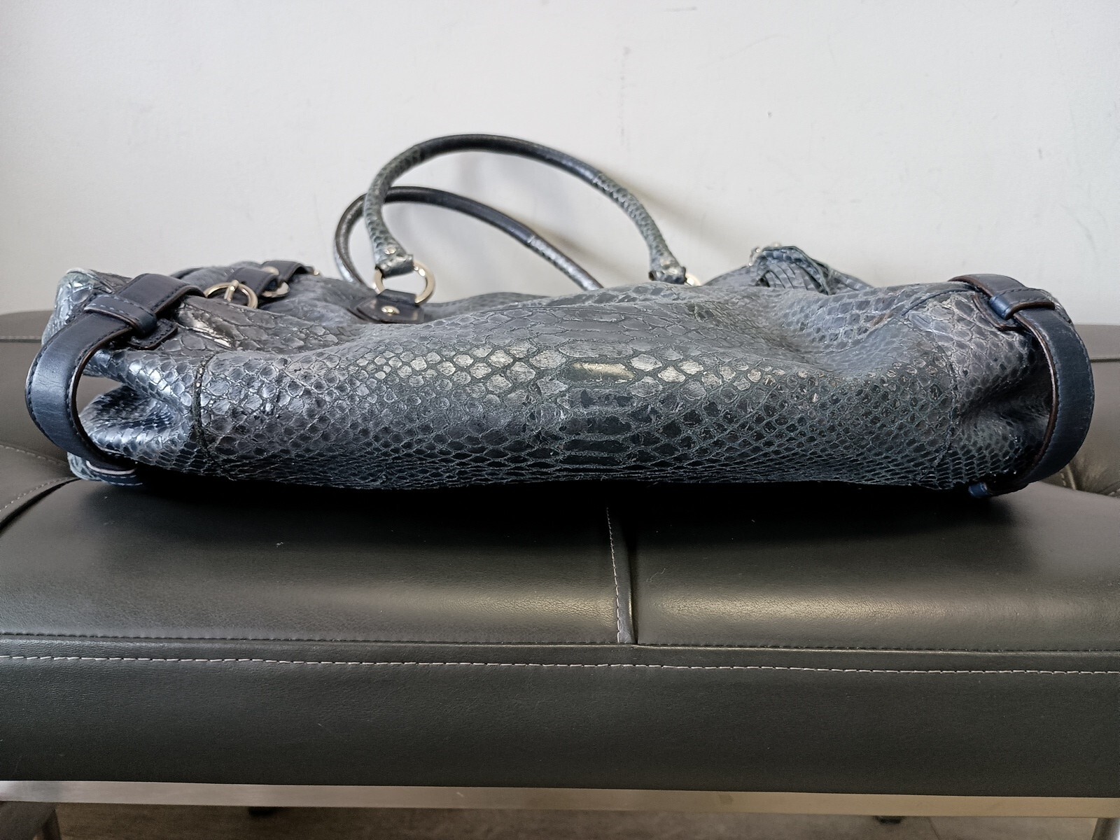 Coach Bag Exotic Embossed Python Leather Sierra C… - image 3