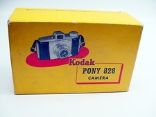 Vtg Kodak Pony 828 Camera BOX, Manual, Kodak Stores Inc Reciept  1954  19 