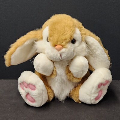 Fiesta Plush Big Foot Bunny Stuffed Toy - 11'' Tall  - VG Cond