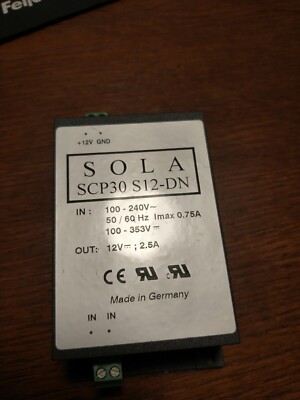 SOLA RoHS Power Supply SCP30 S12-DN New No Box