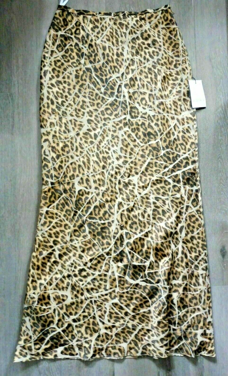 Leopard print maxi skirt cheap zara