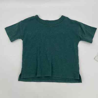 Open Edit Babies Boxy Tee & Jogger Set Ivory Cloud Teal Crayon Camo 6Mos. NWT