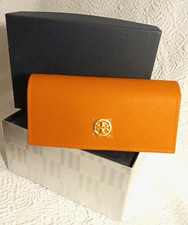 Tory Burch Large Orange Magnetic Sunglasses Eyeglasses Case