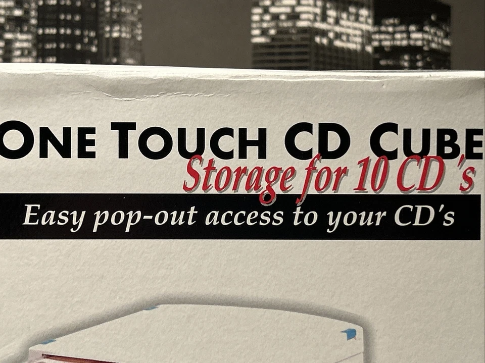 Computer City One Touch CD Juegos Cubo Estuche con Resorte De Colección Años 90 Nuevo En Caja Foto 4 de 4