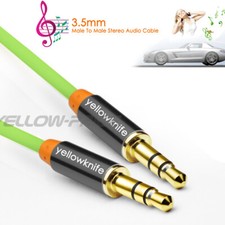 Aux Cable 3ft Long - Shielded Cord - 3.5mm Male to Male Auxiliary Audio Cable