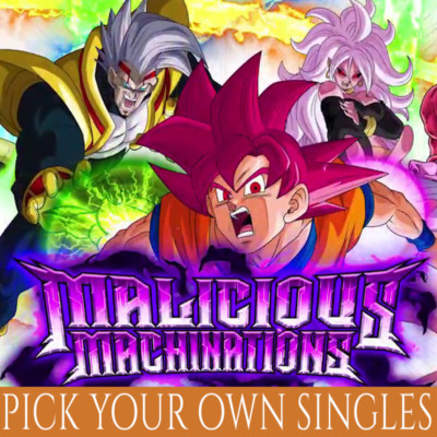 BÖSARTIGE MACHINATIONEN DRACHENBALL SUPER CCG SINGLES (C-UC-R Folie und Nichtfolie)