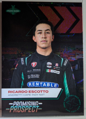Ricardo Escotto Promising Prospects 2025 Indy NXT Trading Card Parkside IndyCar
