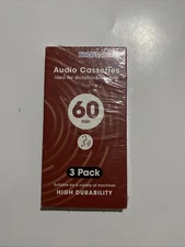 Digitnow Audio Cassettes 3Pack 60 Minutes High Durability