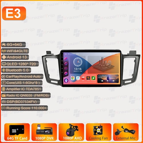 8 Core QLED Car Radio with Canbus for Toyota RAV4 2013-2017 Carplay Android Auto - Picture 30 of 33